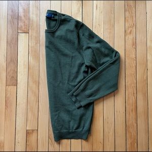 J. Crew Merino Wool Green Sweater